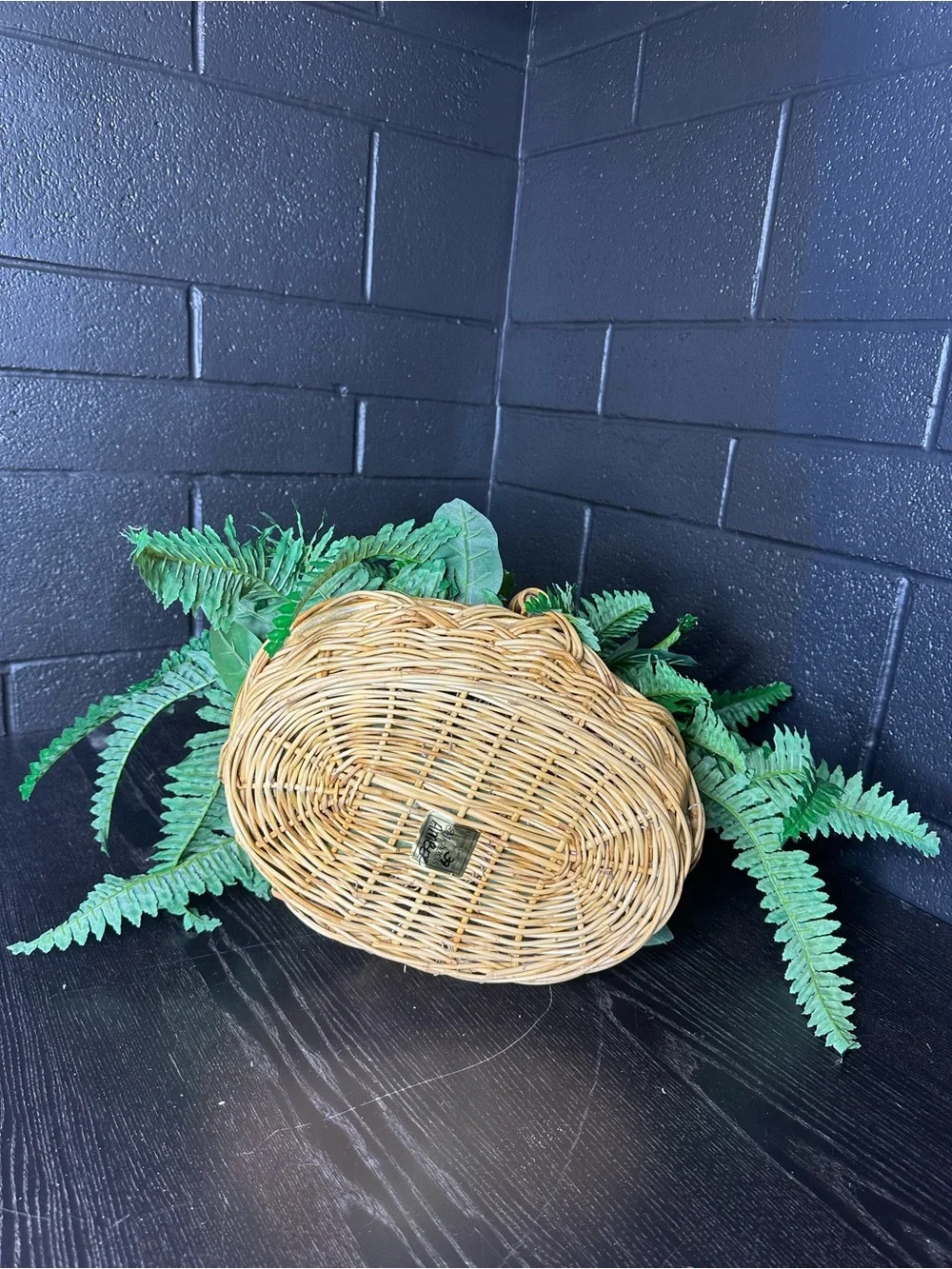 Faux Green Decorative Fern Basket - Home Accents